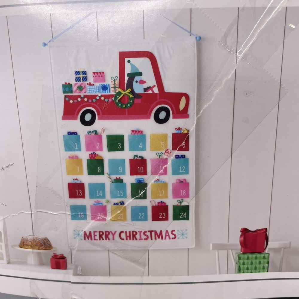 New Felt Advent Calendar Christmas Gifts Truck XL 28" x 40" NEW Reusable
